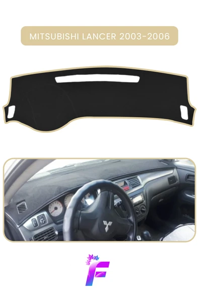 MİRCEM MITSUBISHI LANCER (2003-2006) Uyumlu Torpido Örtüsü | Çatlama ve Isıya Karşı Tam Koruma | TD73 Bej ürün görseli 1