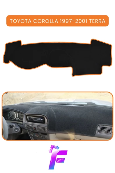 MİRCEM TOYOTA COROLLA TERRA (1997-2001)  Torpido Örtüsü | Güneşten Korur | Kolay Montaj | Tam Uyum | B22 Kahverengi ürün görseli 1