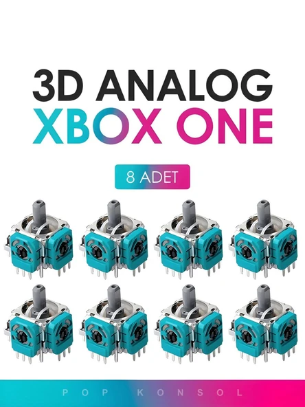 8 Adet Xbox Series S X One 3D Analog Joystick Motor Kol Tamir Yedek Parça ürün görseli 1