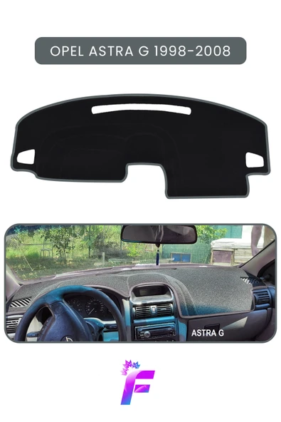 MİRCEM OPEL ASTRA G (1998-2008) Uyumlu Torpido Örtüsü | Araca Özel Üretim | Kolay Montaj | Kaymaz | TE8 Gri ürün görseli 1