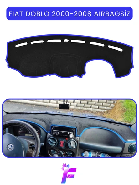 MİRCEM FIAT DOBLO (2000-2008) AIRBAGSIZ | Torpido Örtüsü | Güneşten Korur | Kolay Montaj | Tam Uyum | TB5 Mavi ürün görseli 1