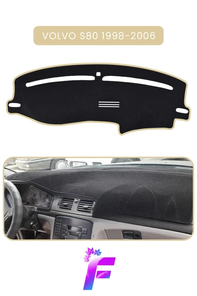 MİRCEM VOLVO S80 (1998-2006) Torpido Örtüsü | Güneşten Korur | Kolay Montaj | Tam Uyum | Tam Koruma | C67 Bej ürün görseli 1