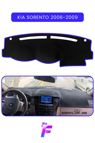 MİRCEM KIA SORENTO (2006-2009) Araca Özel Torpido Örtüsü | Ön Göğüs Kılıfı | Tam Koruma | Oto Aksesuar | TD11 Mavi ürün görseli 1