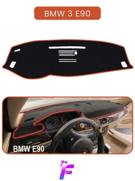 MİRCEM BMW E90 (2005-2013) Uyumlu Torpido Örtüsü | Araca Özel Üretim | Kolay Montaj | Torpido Kılıf | TA10 Kahverengi ürün görseli 1