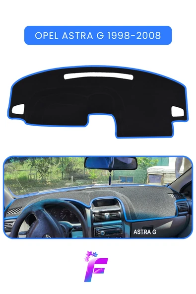 MİRCEM OPEL ASTRA G (1998-2008) Uyumlu Torpido Örtüsü | Araca Özel Üretim | Kolay Montaj | Kaymaz | TE11 Mavi ürün görseli 1