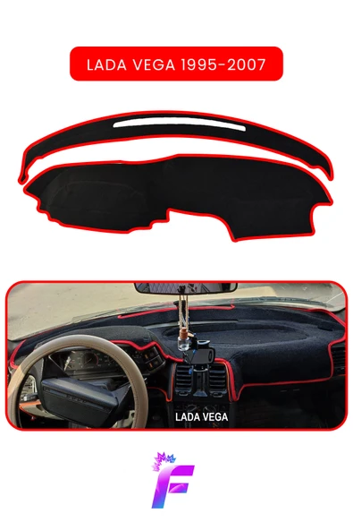 MİRCEM LADA VEGA (1995-2007) Uyumlu Torpido,Panel Örtüsü | Hızlı ve Kolay Montaj | Kaymaz Tasarım | TD21 Kırmızı ürün görseli 1