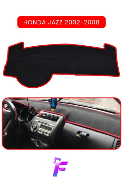 MİRCEM HONDA JAZZ (2002-2008) Uyumlu Torpido Örtüsü | Çatlama ve Isıya Karşı Tam Koruma | Oto Aksesuar TC27 Kırmızı ürün görseli 1