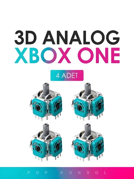 4 Adet Xbox Series S X One 3D Analog Joystick Motor Kol Tamir Yedek Parça ürün görseli 1