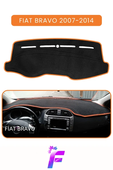 MİRCEM FIAT BRAVO (2007-2014) Araca Özel Torpido Örtüsü | Ön Göğüs Kılıfı | Tam Koruma | Oto Aksesuar | E28 Kahverengi ürün görseli 1