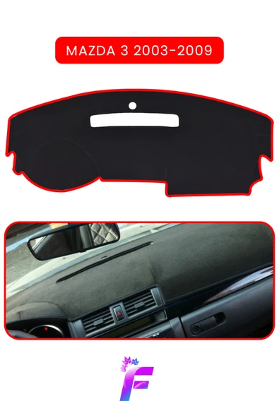 MİRCEM MAZDA 3 (2003-2009) Uyumlu Torpido,Panel Örtüsü | Hızlı ve Kolay Montaj | Kaymaz Tasarım | TD27 Kırmızı ürün görseli 1