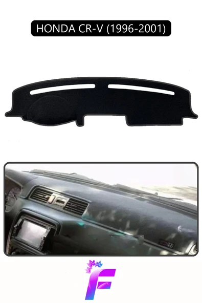 MİRCEM HONDA CR-V (1996-2001) Araca Özel Torpido Örtüsü | Kolay Montaj | Güneşten Korur | Tam Uyum | F84 Siyah ürün görseli 1