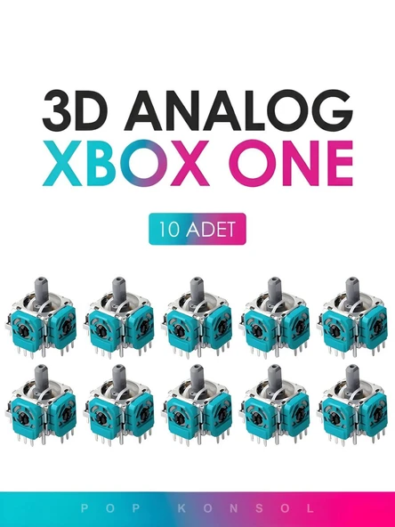 10 Adet Xbox Series S X One 3D Analog Joystick Motor Kol Tamir Yedek Parça ürün görseli 1