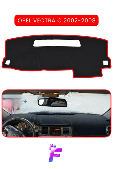 MİRCEM OPEL VECTRA C (2002-2008) Uyumlu Torpido Örtüsü | Araca Özel Üretim | Kolay Montaj | Koruma | T63 Kırmızı ürün görseli 1