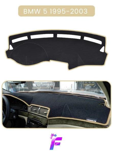 MİRCEM BMW E39 (1995-2003) Araca Özel Torpido Örtüsü | Ön Göğüs Kılıfı | Tam Koruma | Oto Aksesuar | TA13 Bej ürün görseli 1
