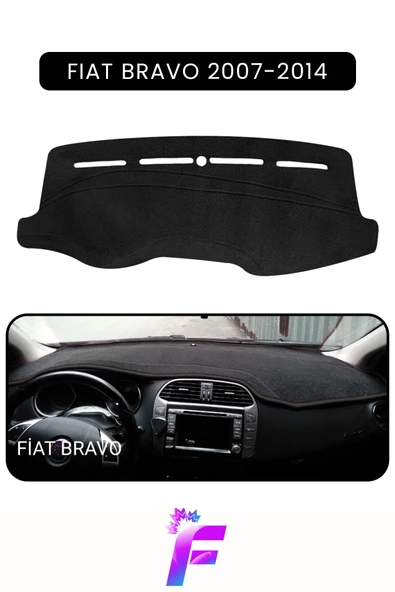 MİRCEM FIAT BRAVO (2007-2014) Araca Özel Torpido Örtüsü | Ön Göğüs Kılıfı | Tam Koruma | Oto Aksesuar | E30 Siyah ürün görseli 1
