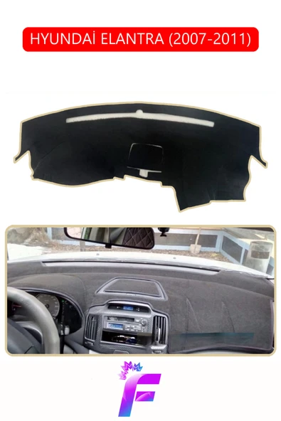 MİRCEM HYUNDAİ ELANTRA (2007-2011) Uyumlu Torpido Örtüsü | Yansıma Önleyici | Hızlı Montaj | Koruma | G15 Kırmızı ürün görseli 1