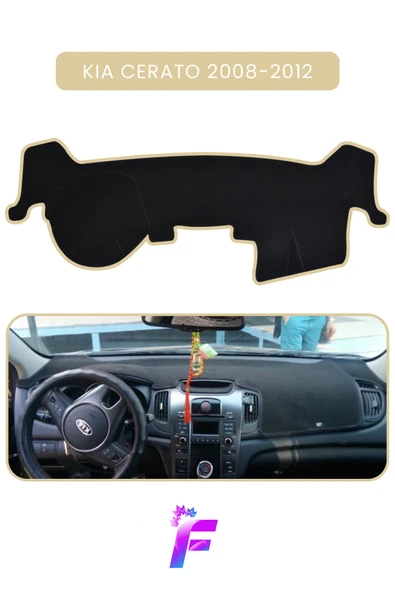 MİRCEM KIA CERATO (2008-2012) Torpido Koruyucu | Güneş ve Yansımaya Karşı Kalkan | Tam Koruma | Kaymaz TC91 Bej ürün görseli 1