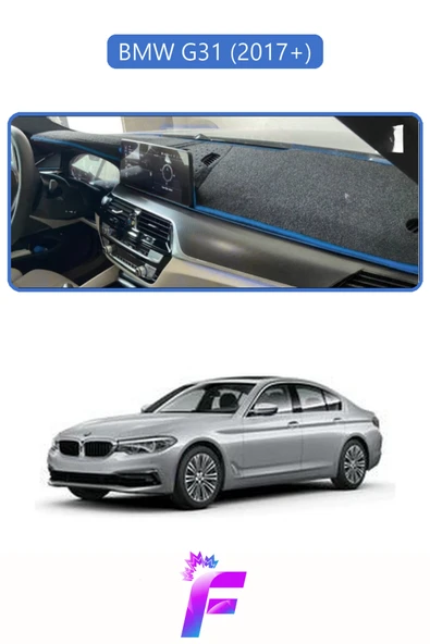 MİRCEM BMW G31  Torpido Örtüsü | Güneşten, Isıdan, Çatlamadan Korur | Oto Aksesuar | Oto Aksesuar | D23 Mavi ürün görseli 1