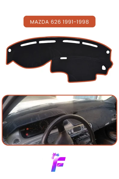 MİRCEM MAZDA 626 (1991-1998) Uyumlu Torpido Örtüsü | Araca Özel Üretim | Kolay Montaj | Torpido Kılıf |TD40 Kahverengi ürün görseli 1