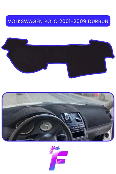 MİRCEM VOLKSWAGEN POLO (2001-2009) Araca Özel Torpido Örtüsü | Ön Göğüs Kılıfı | Tam Koruma | Tam Uyum |C41 Mavi ürün görseli 1