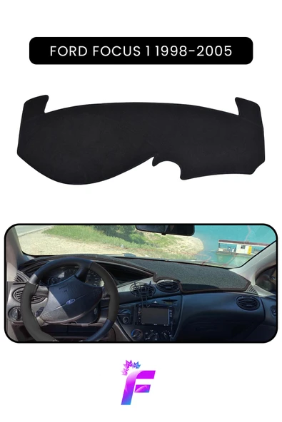 MİRCEM FORD FOCUS 1 (1998-2005) Torpido Örtüsü | Güneşten, Isıdan, Çatlamadan Korur | Oto Aksesuar | TB78 Siyah ürün görseli 1