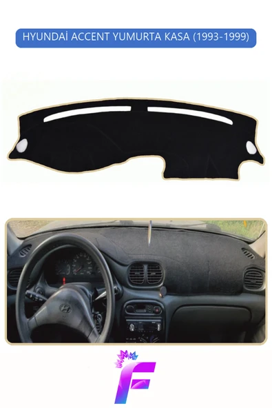 MİRCEM HYUNDAİ ACCENT YUMURTA KASA (1993-1999) Torpido Örtüsü | Güneşten, Isıdan, Çatlamadan Korur | G5 Mavi ürün görseli 1