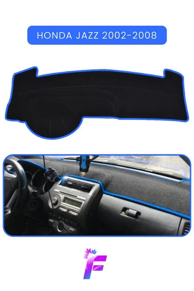 MİRCEM HONDA JAZZ (2002-2008) Uyumlu Torpido Örtüsü | Çatlama ve Isıya Karşı Tam Koruma | Oto Aksesuar TC29 Mavi ürün görseli 1