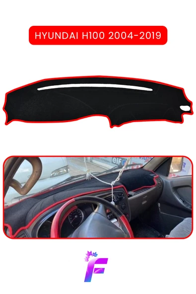MİRCEM HYUNDAİ H100 (2004-2019) Torpido Örtüsü | Güneşten, Isıdan, Çatlamadan Korur | Oto Aksesuar | TC57 Kırmızı ürün görseli 1