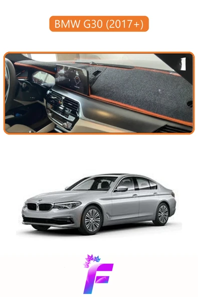 MİRCEM BMW G30  Torpido Örtüsü | Güneşten, Isıdan, Çatlamadan Korur | Oto Aksesuar | Oto Aksesuar | D16 Kahverengi ürün görseli 1
