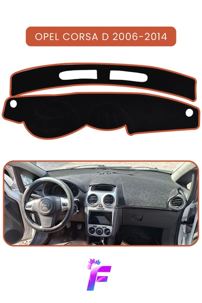 MİRCEM OPEL CORSA D (2006-2014) Torpido Örtüsü | Güneşten Korur | Kolay Montaj | Tam Uyum | Tam Koruma |T46 Kahverengi ürün görseli 1