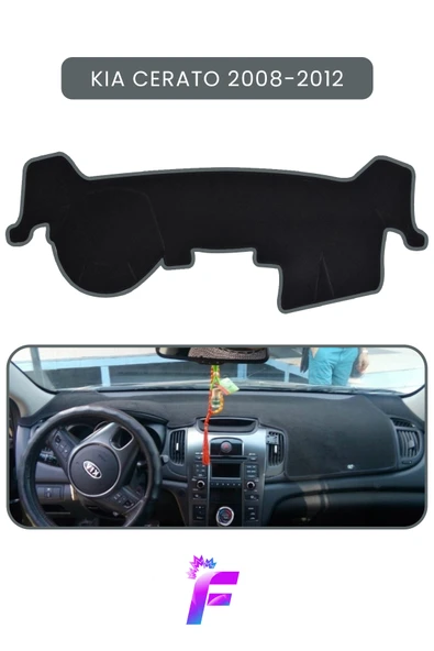 MİRCEM KIA CERATO (2008-2012) Torpido Koruyucu | Güneş ve Yansımaya Karşı Kalkan | Tam Koruma | Kaymaz TC92 Gri ürün görseli 1