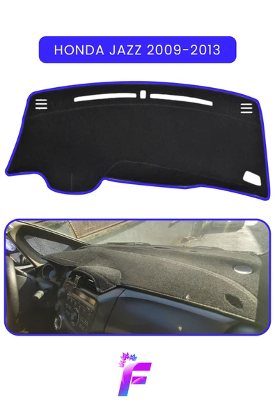 MİRCEM HONDA JAZZ (2009-2013) Torpido Örtüsü | Güneşten Korur | Kolay Montaj | Tam Uyum | TC35 Mavi ürün görseli 1