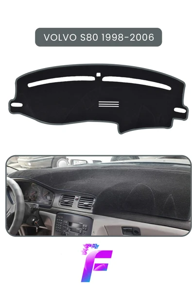 MİRCEM VOLVO S80 (1998-2006) Torpido Örtüsü | Güneşten Korur | Kolay Montaj | Tam Uyum | Tam Koruma | C68 Gri ürün görseli 1