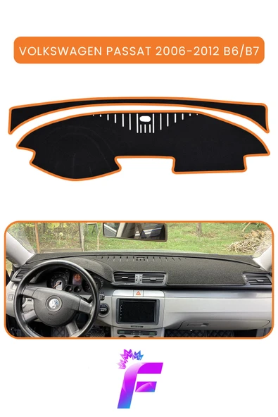 MİRCEM VOLKSWAGEN PASSAT B6,B7 (2006-2012) Torpido Örtüsü | Güneşten Korur | Kolay Montaj | Tam Uyum | C34 Kahverengi ürün görseli 1