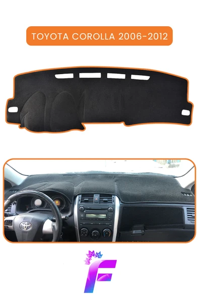 MİRCEM TOYOTA COROLLA (2006-2012) Araca Özel Torpido Örtüsü | Ön Göğüs Kılıfı | Tam Koruma | Kaymaz | B34 Kahverengi ürün görseli 1