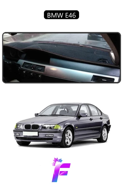 MİRCEM BMW E46 Torpido Örtüsü | Güneşten, Isıdan, Çatlamadan Korur | Oto Aksesuar | Oto Aksesuar | D12 Siyah ürün görseli 1