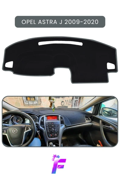 MİRCEM OPEL ASTRA J (2009-2020) Uyumlu Torpido Örtüsü | Araca Özel Üretim | Kolay Montaj | Kaymaz | TE14 Gri ürün görseli 1