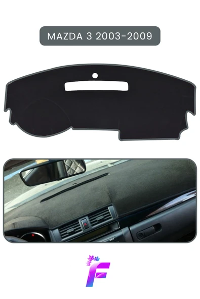 MİRCEM MAZDA 3 (2003-2009) Uyumlu Torpido,Panel Örtüsü | Hızlı ve Kolay Montaj | Kaymaz Tasarım | TD26 Gri ürün görseli 1