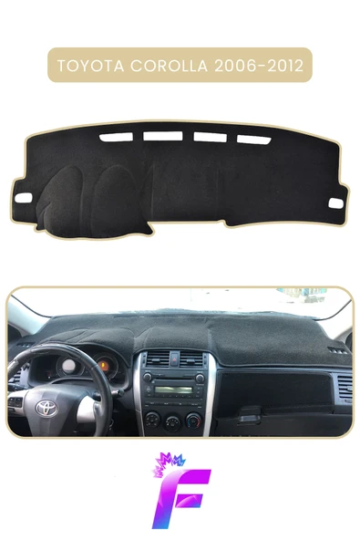 MİRCEM TOYOTA COROLLA (2006-2012) Araca Özel Torpido Örtüsü | Ön Göğüs Kılıfı | Tam Koruma | Kaymaz | B31 Bej ürün görseli 1