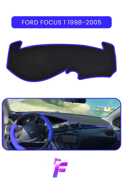 MİRCEM FORD FOCUS 1 (1998-2005) Torpido Örtüsü | Güneşten, Isıdan, Çatlamadan Korur | Oto Aksesuar | TB77 Mavi ürün görseli 1