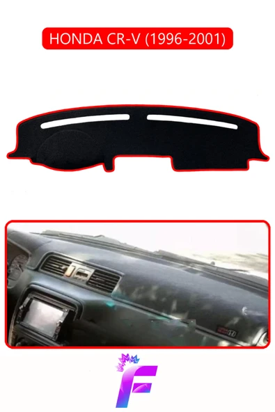 MİRCEM HONDA CR-V (1996-2001) Araca Özel Torpido Örtüsü | Kolay Montaj | Güneşten Korur | Tam Uyum | F81 Kırmızı ürün görseli 1