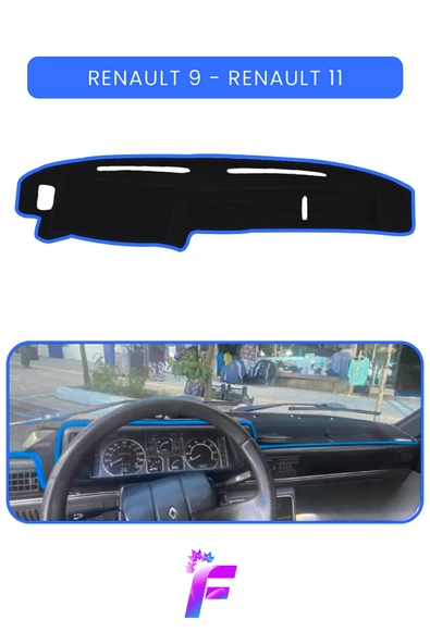 MİRCEM RENAULT 9 Uyumlu Ön Göğüs Koruma | Hızlı ve Kolay Montaj | Kaymaz Tasarım | Oto Aksesuar | A11 Mavi ürün görseli 1