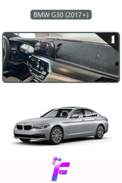 MİRCEM BMW G30  Torpido Örtüsü | Güneşten, Isıdan, Çatlamadan Korur | Oto Aksesuar | Oto Aksesuar | D14 Gri ürün görseli 1