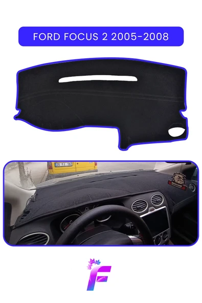 MİRCEM FORD FOCUS 2 (2005-2008) Torpido Koruyucu | Güneş ve Yansımaya Karşı Kalkan | Tam Koruma | TB83 Mavi ürün görseli 1