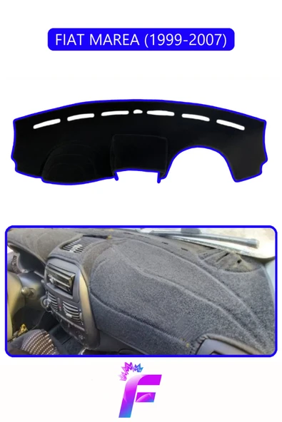 MİRCEM FIAT MAREA (1999-2007) Torpido Örtüsü | Güneşten, Isıdan, Çatlamadan Korur | Oto Aksesuar | E59 Mavi ürün görseli 1