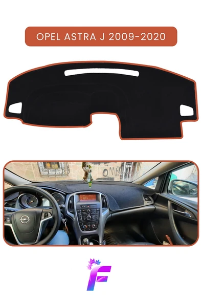 MİRCEM OPEL ASTRA J (2009-2020) Uyumlu Torpido Örtüsü | Araca Özel Üretim | Kolay Montaj | Kaymaz | TE16 Kahverengi ürün görseli 1