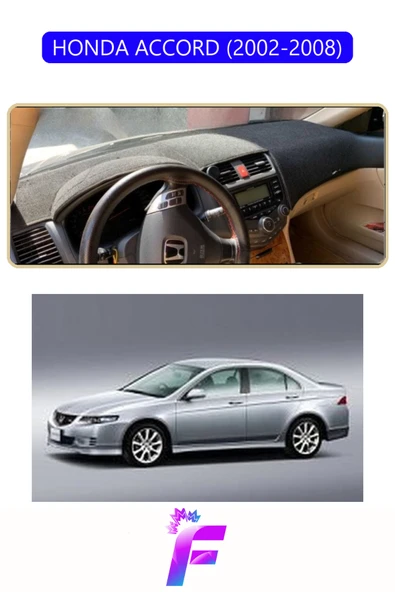 MİRCEM HONDA ACCORD (2002-2008) Uyumlu Torpido Örtüsü | Yansıma Önleyici | Kolay Montaj | Tam Koruma | F41 Mavi ürün görseli 1
