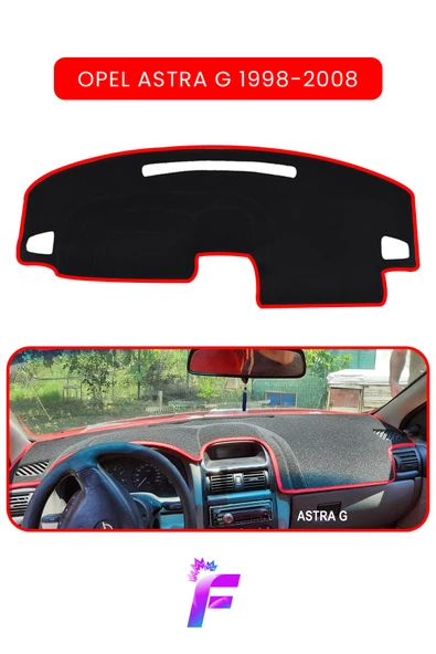 MİRCEM OPEL ASTRA G (1998-2008) Uyumlu Torpido Örtüsü | Araca Özel Üretim | Kolay Montaj | Kaymaz | TE9 Kırmızı ürün görseli 1