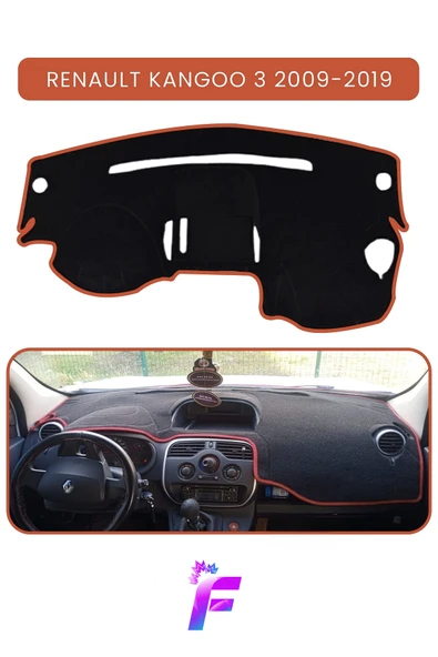 MİRCEM RENAULT KANGOO 3 (2009-2019) Torpido Örtüsü | Güneşten Korur | Kolay Montaj | Tam Uyum | Kaymaz |A40 Kahverengi ürün görseli 1