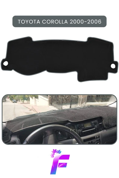MİRCEM TOYOTA COROLLA (2000-2006) Torpido Örtüsü | Güneşten, Isıdan, Çatlamadan Korur | Oto Aksesuar | B26 Gri ürün görseli 1